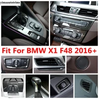 ac air gear shift head panel roof reading light lamp speaker cover kit trim carbon fiber accessories for bmw x1 f48 2016 2021
