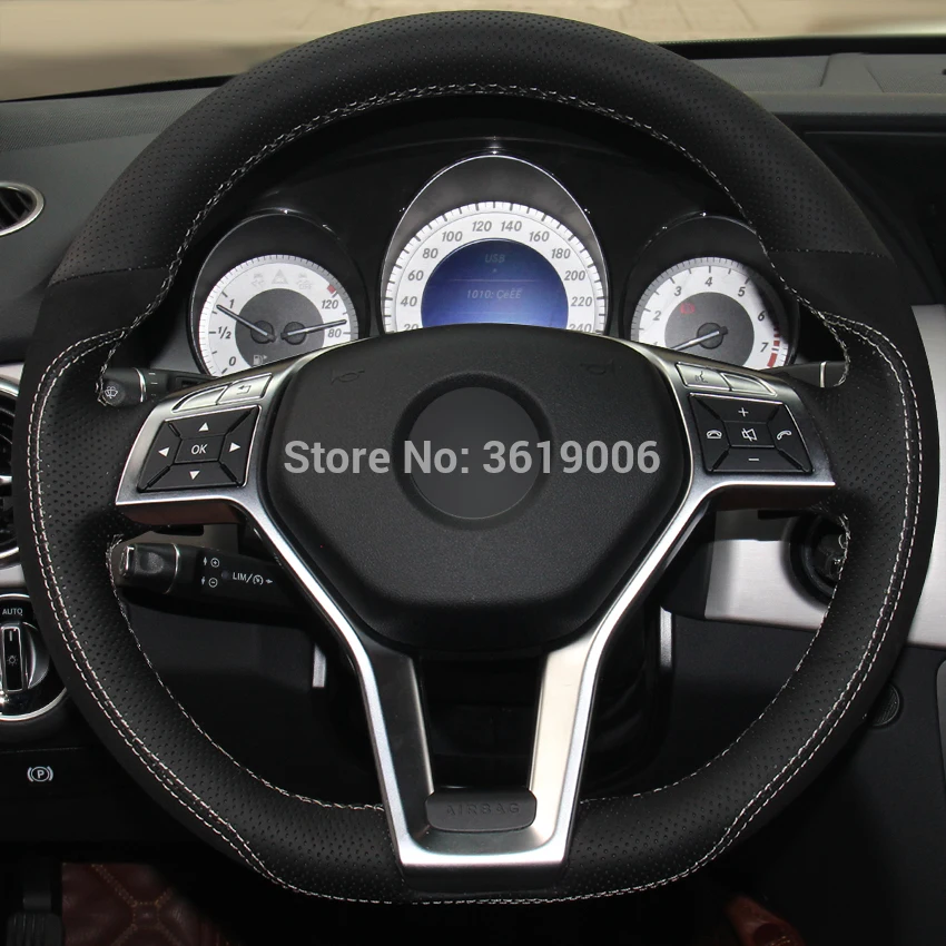 Для Mercedes Benz GLK 260 300 200 ручной работы противоскользящие черная замша кожаный