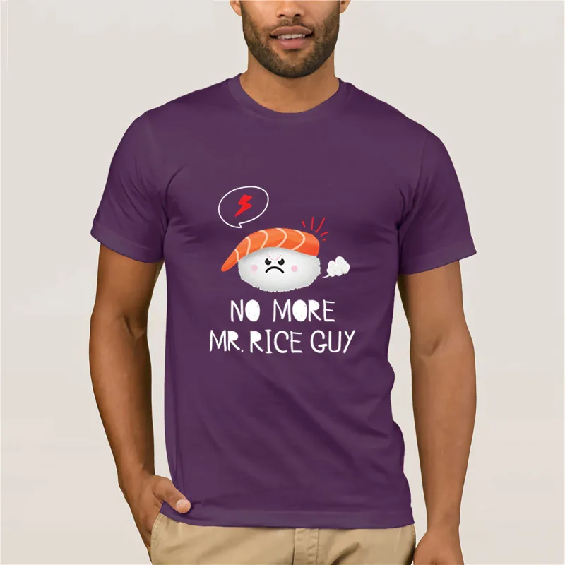 

Sports man's T-shirt No More Mr. Rice Guy Men's white sleeve t-shirt