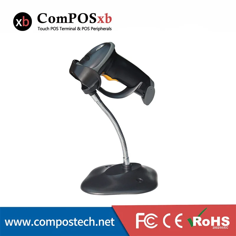 Compos низкая цена OEM лазерный сканер штрих кода дешевый порт USB 1D кабельный