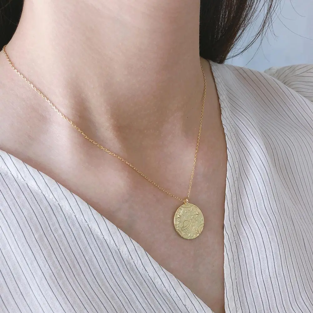 Женское колье-чокер с амайиллисом из стерлингового серебра 925 пробы подвеской в