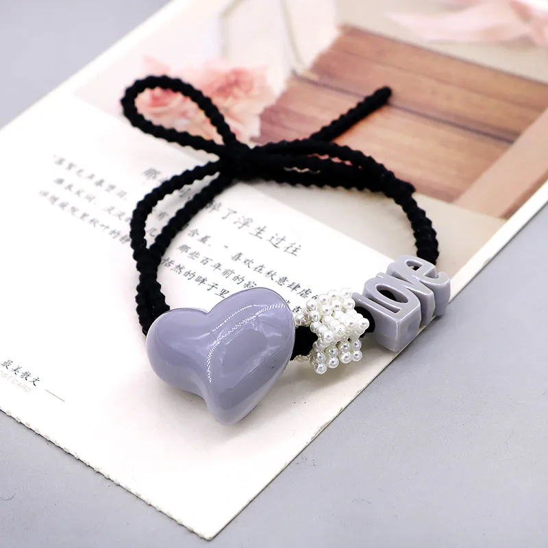 

Love Hair Rope Novelty Lovely Flowers Elastic Hair Bands for Girl Handmade Bow Headband Kids Hair Accessories Set for Women