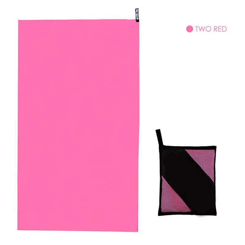 Портативное двухстороннее флисовое быстросохнущее спортивное полотенце из