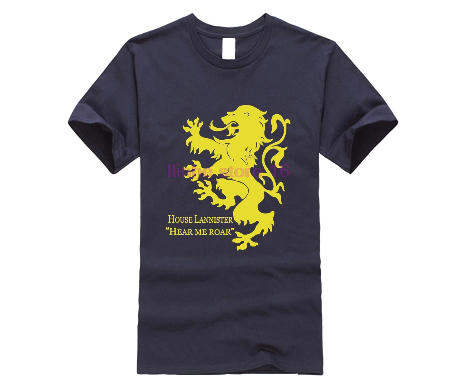 Футболка с короткими рукавами House Lannister Hear Me Roar Song Of Ice And Fire костюм из Джерси |
