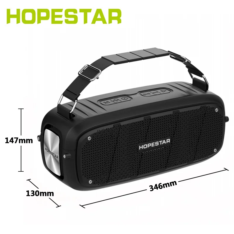 Bluetooth Колонка HOPESTAR A20 мощная с мощными басами 55 Вт Портативная колонка сабвуфером