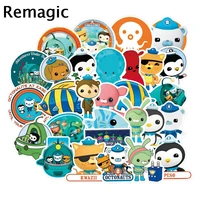 50pcs cartoon octonauts kids stickers pack anime 90s paster cosplay scrapbooking diy phone laptop decoration gift accessory