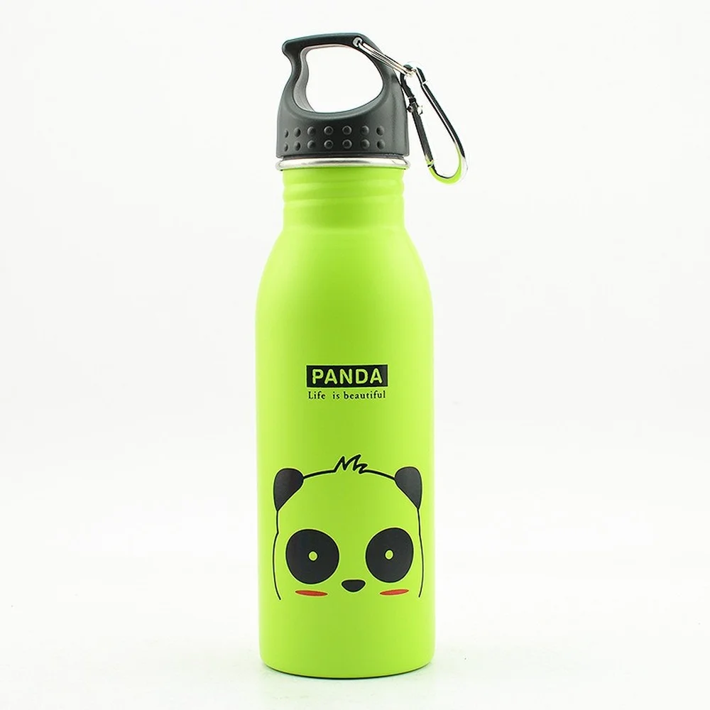 500ML de los ni&ntilde;os Acero inoxidable deportes botellas de agua, Port&aacute;tiles al aire libre Camping bicicleta tetera chico tazas-4