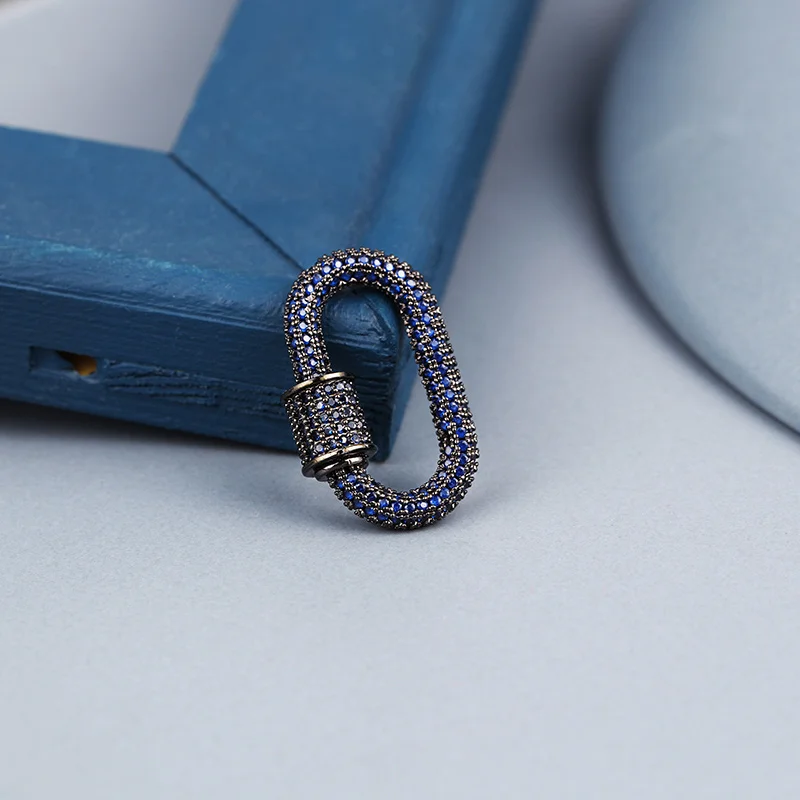 Овальные застежки-крючки медные микрозакрепки из циркония модные ювелирные