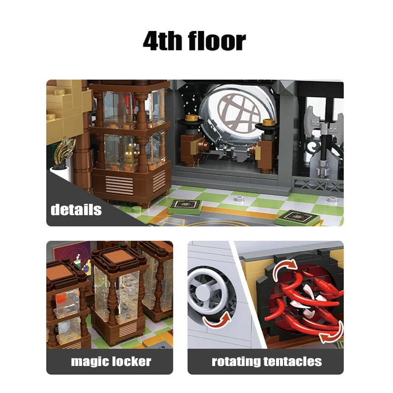 Аркхэм модель убежища Doctor странное санкторное строительные блоки город улица