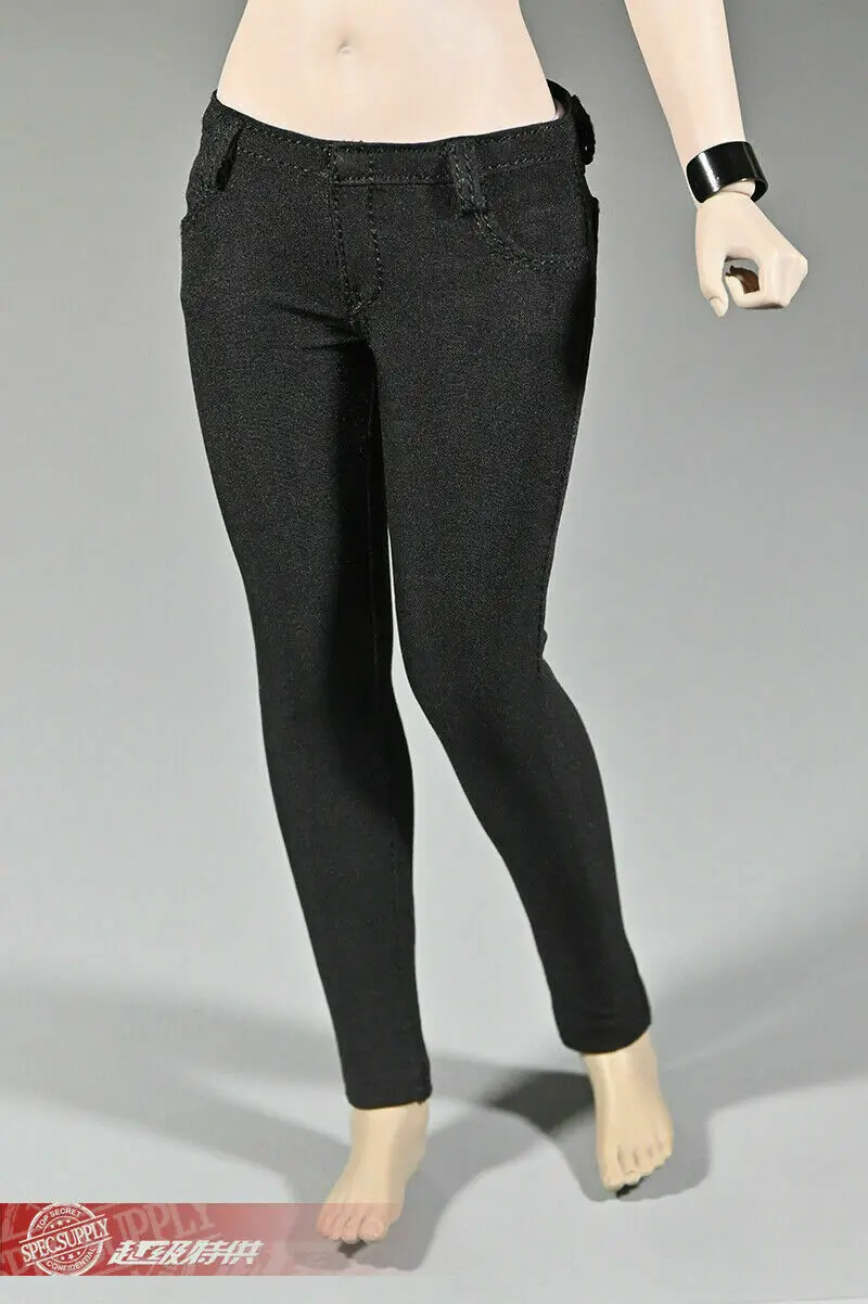 1/6 женской фигуры специальный облегающие зауженные брюки модель подходит 12