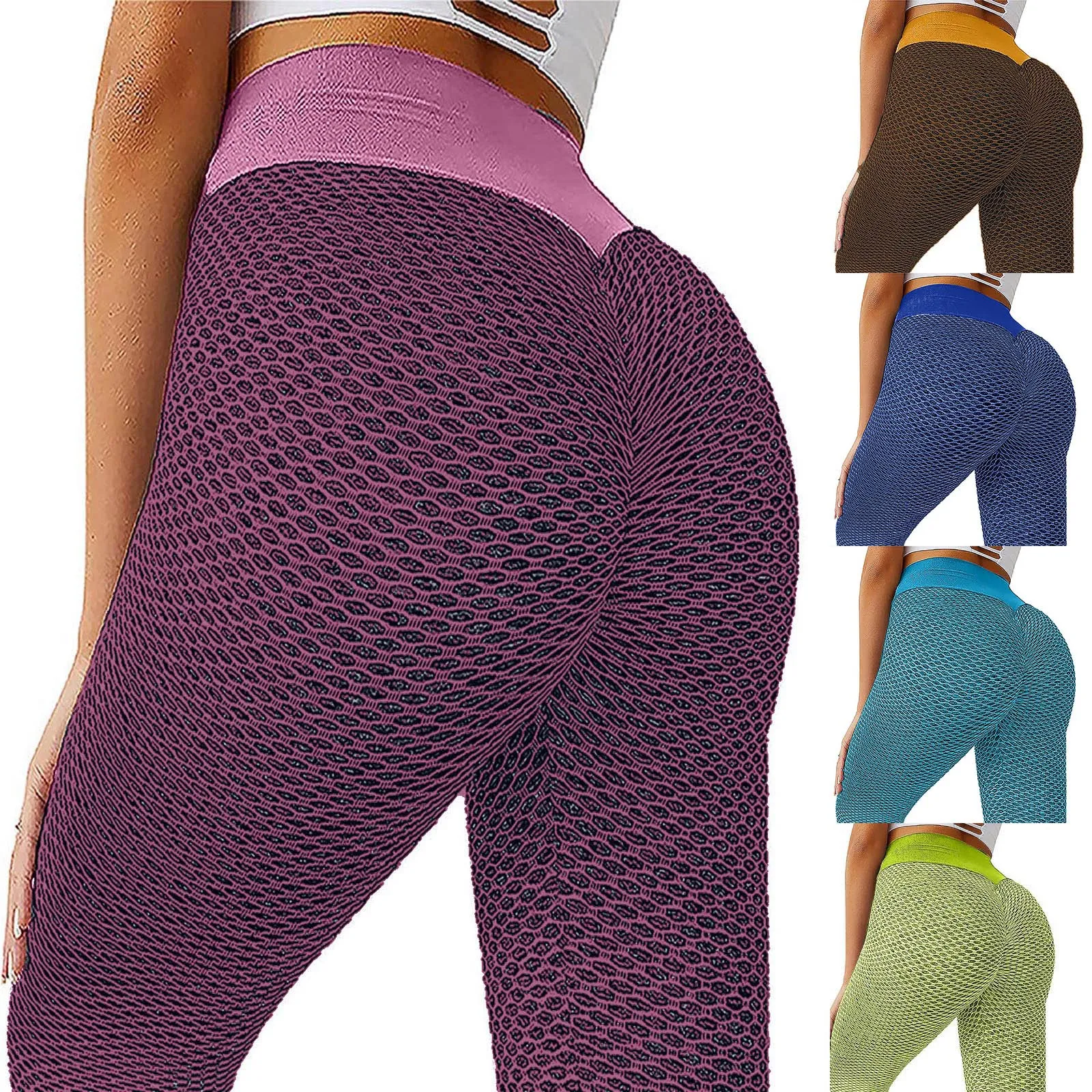 

Ladies Fashion Stitching Yoga Pants Seamless High Waist Full Length Straight Fitness Stretch Leggings Trousers yoga spodnie A20