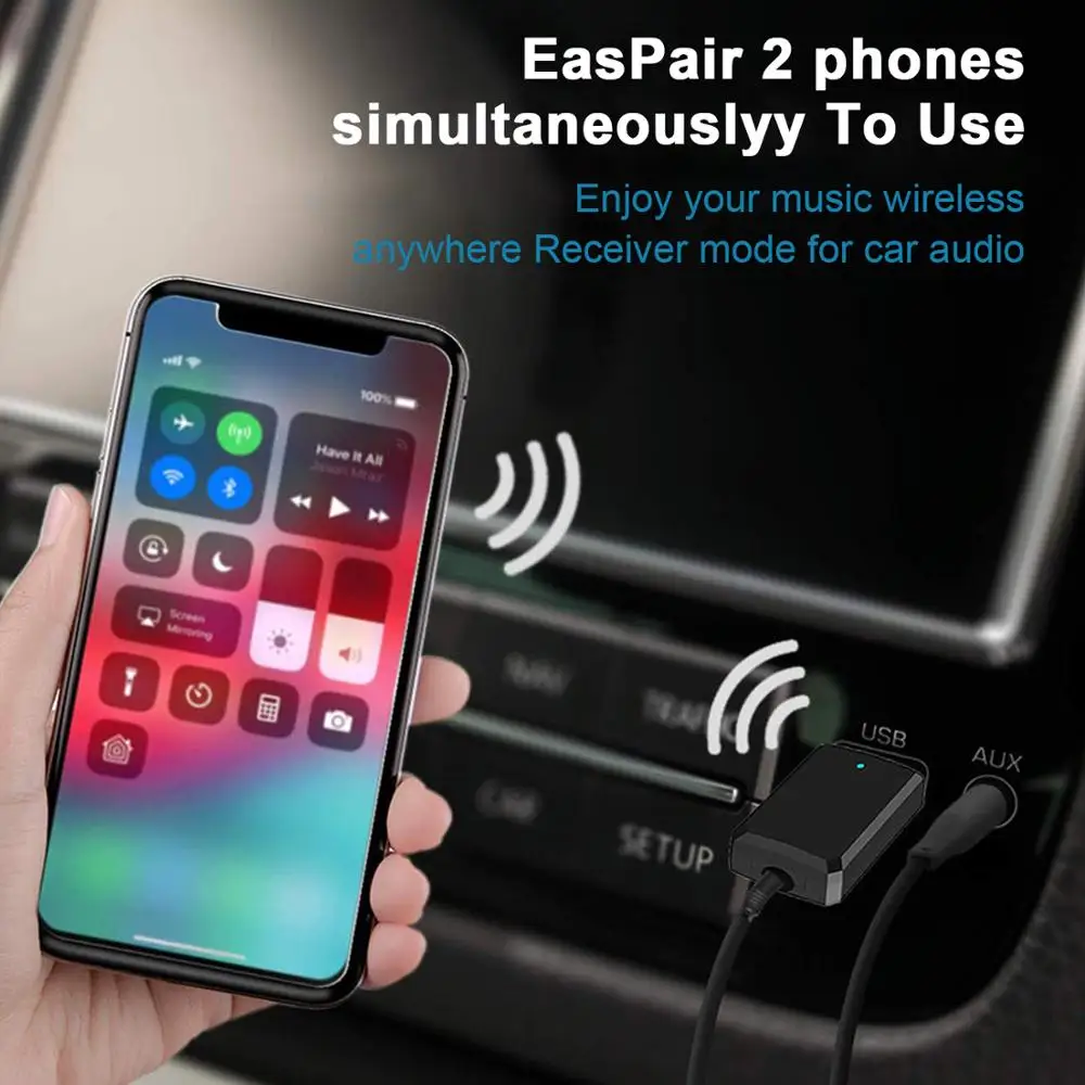 EDAL USB Bluetooth 5 0 передатчик приемник 2-в-1 V5 + EDR беспроводной аудио адаптер со