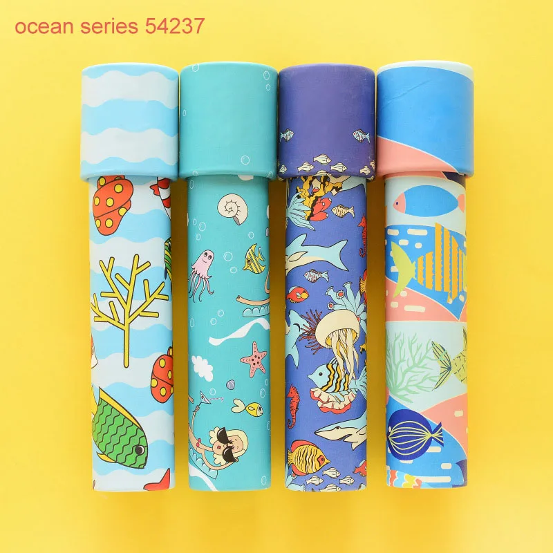 ocean 54237 1 шт. случайный мультфильм малыш сенсорные 3D Калейдоскоп красочный мир Волшебные праздничные вечерние принадлежности вечерние сувениры подарки для детей - Цвет: ocean 54237