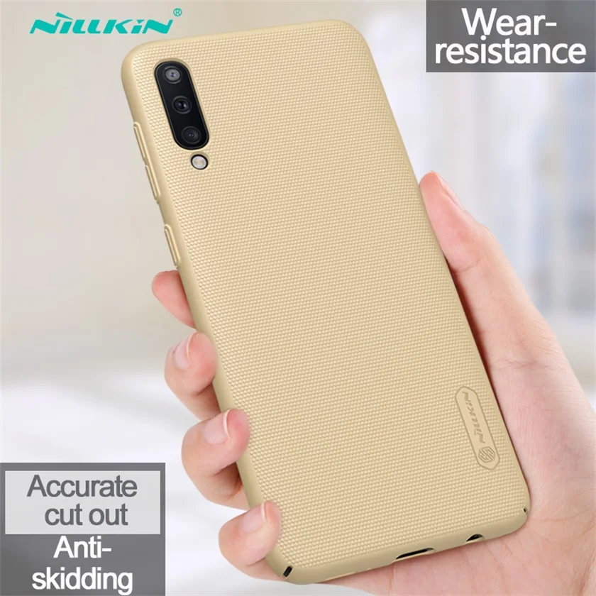 Gold Для samsung Galaxy A50 A50S A10 A20 A30 A30S A40 A60 A70 M40 чехол Nillkin жесткая Матовая защитная накладка на заднюю панель из поликарбоната для samsung A50 чехол - Цвет: Gold