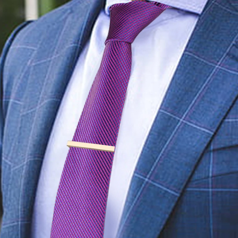 

Men Plaid Striped Necktie Tie Clip Pocket Square Handkerchief Cufflinks Set Gift 1015