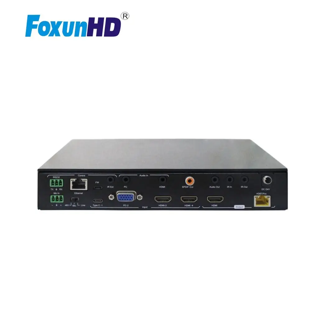4X2 HDBaseT переключатель с HDR 18 Гбит/с поддержка IR/RS232/Ethernet 4k HDMI 4 входа 2