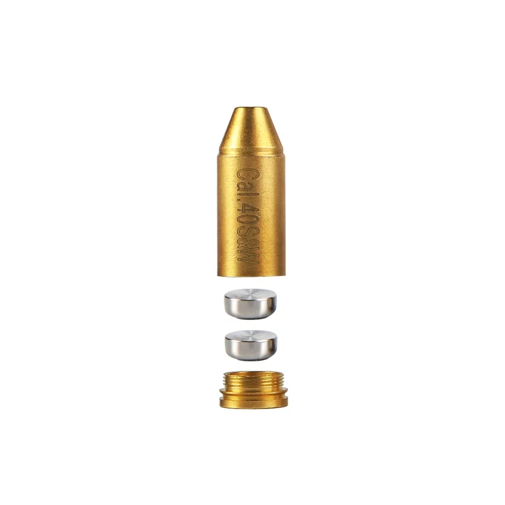 

Cal.40 S&W Red Dot Laser Brass Boresight CAL Cartridge Bore Sighter For Scope Hunting for Air soft Accessories