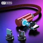 GTWIN 1 м 2 м Магнитный Micro USB кабель Быстрая зарядка для Xiaomi Redmi Note 5 Pro магнитное зарядное устройство USB Type C кабель зарядное устройство шнур провод