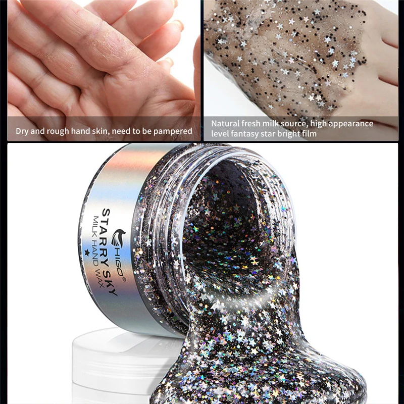 Звезда молока воск Маски для рук отбеливание руки парафин пилинг-скраб кожу