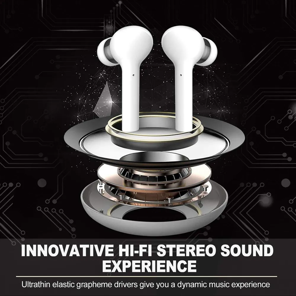GAINBANG J5 TWS Wireless Bluetooth Earphones Stereo Active Noise Reduction Headphones Sports Earbuds Waterproof Headset With Mic |
