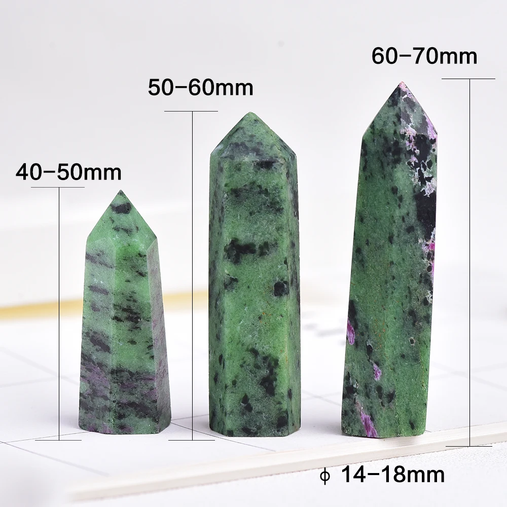 4-7cm 1pcs Natural Epidote crystal point reiki healing crystals stones minerals Ornament for Home Decor | Дом и сад