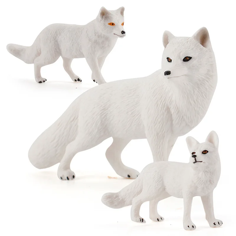 8 шт Цветущий сад поставки лиса игрушечные фигурки набор включает в себя песец &
