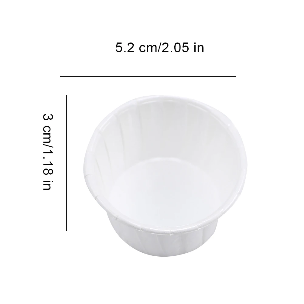 

100pcs Paper Cups For Wax Nose Face Hair Removal Wax Bean Container Paper Cup Tray Paper Bowl Melting Wax Bean Organizer