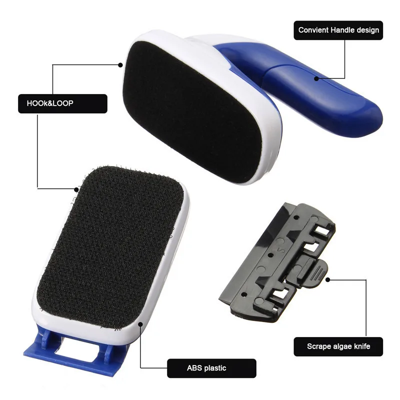 Практичная плавающая Магнитная Щетка для аквариума стеклянный скребок