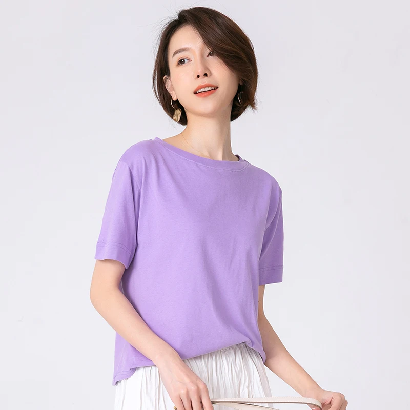 

Summer 2020 short mint sleeve t shirt Women Top Garment