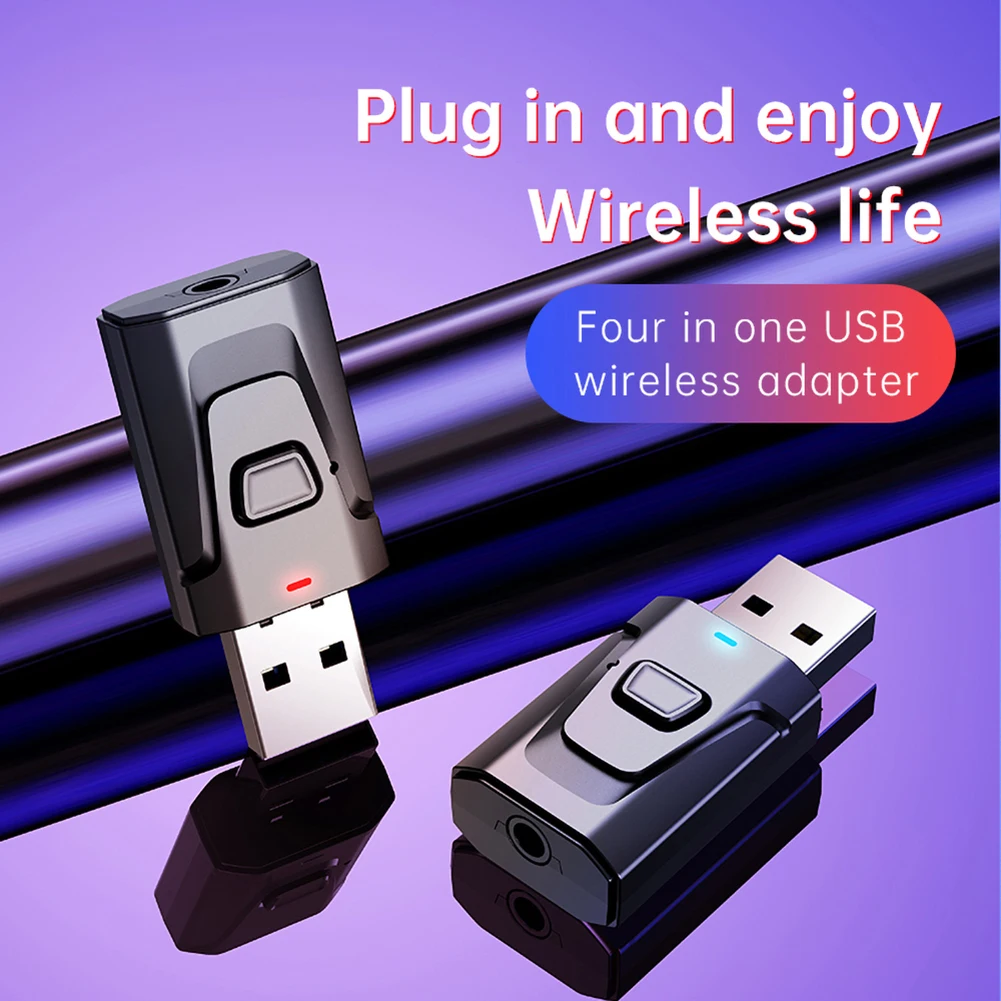 4 в 1 5 0 Bluetooth адаптер USB беспроводной приемник отправителя музыки аудио для ТВ