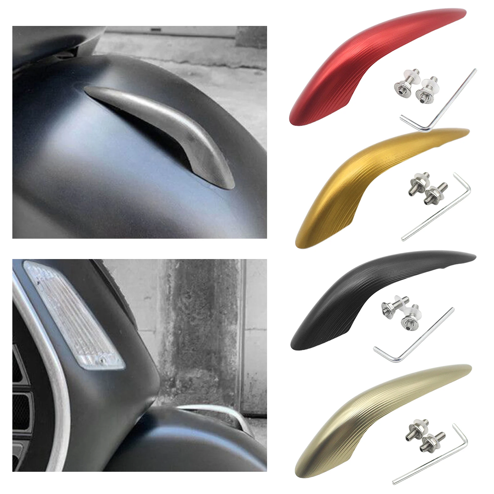 

Aluminum Front Mudguard Nose Decorater Beak for Vespa GTS GTV 250 300