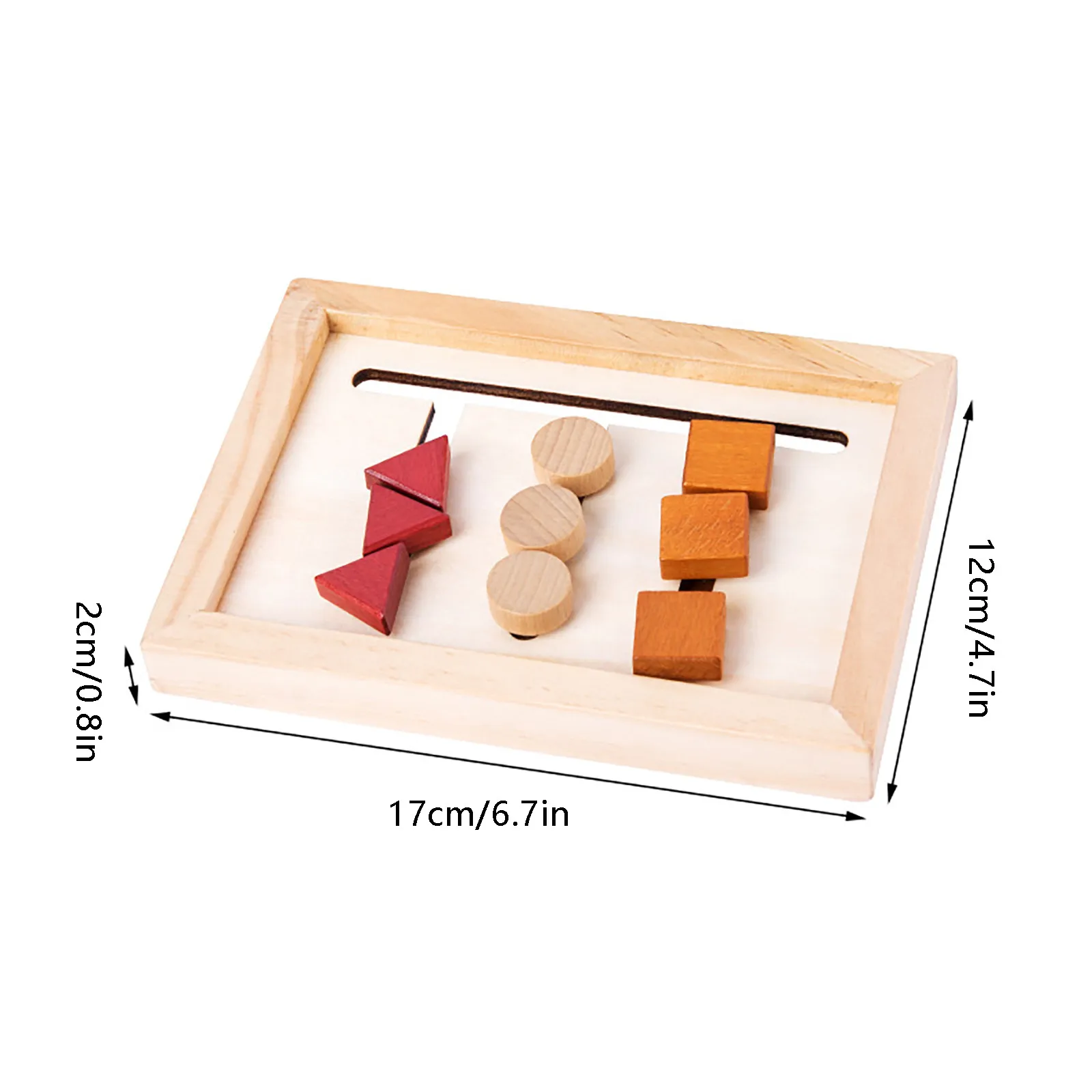 

Wooden Educational Puzzle Toy Matching Board For Children Geometry Design