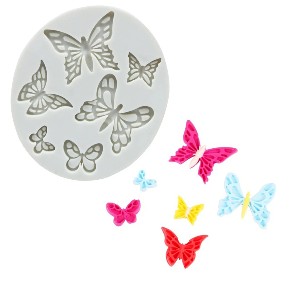 

Butterfly Shaped Fondant Cake Mold Silicone Mold Lace Pattern Mould Bakeware Baking Cooking Tools Sugar Cookie Decor