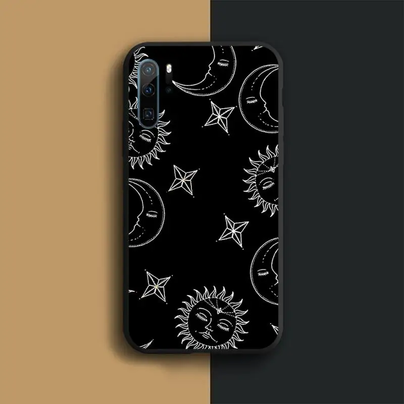 

Art Sun Flowers Cat Snake Moon Phone Case Funda For Huawei P40 P10 P20 P30 Lite 2016 2017 2019 plus pro P smart
