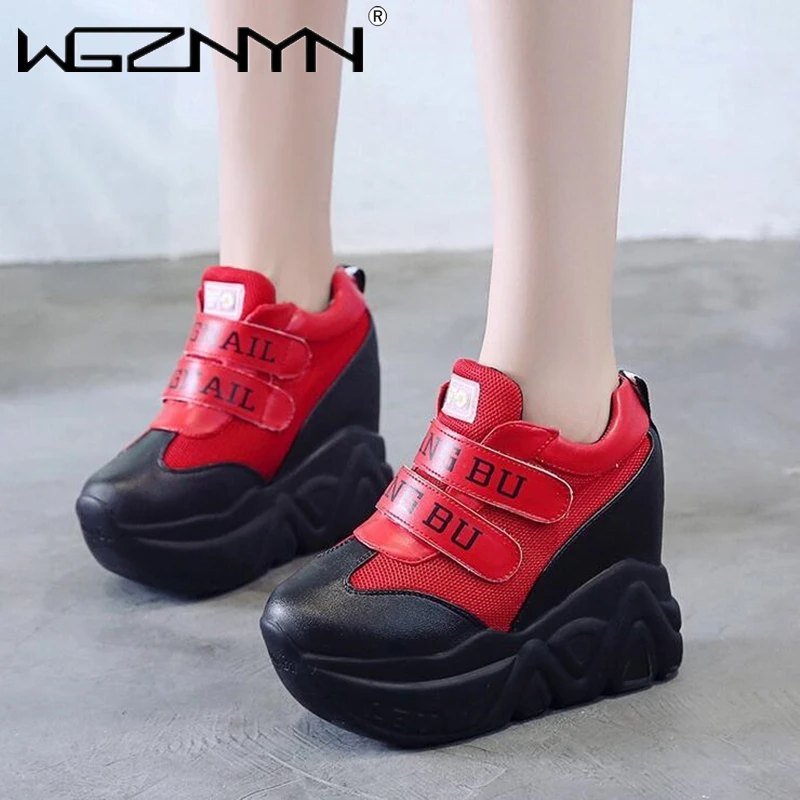

Women Outdoor Chunky Sneakers Fashion Platform Sneakers Tenis Feminino Ladies Wedges Casual Shoes Woman Leather Sports Dad Shoes