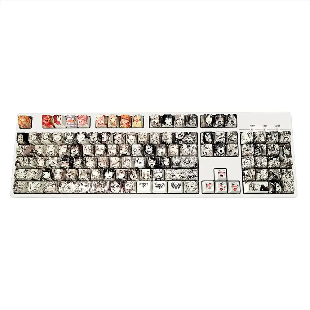 XVX PBT 108 клавиши Ahegao Keycap краска Сублимация OEM профиль аниме популярный для Cherry Gateron