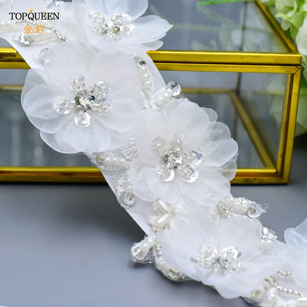 TOPQUEEN S249 Красивые цветочные Пояса Вечерние платья для выпускного вечера