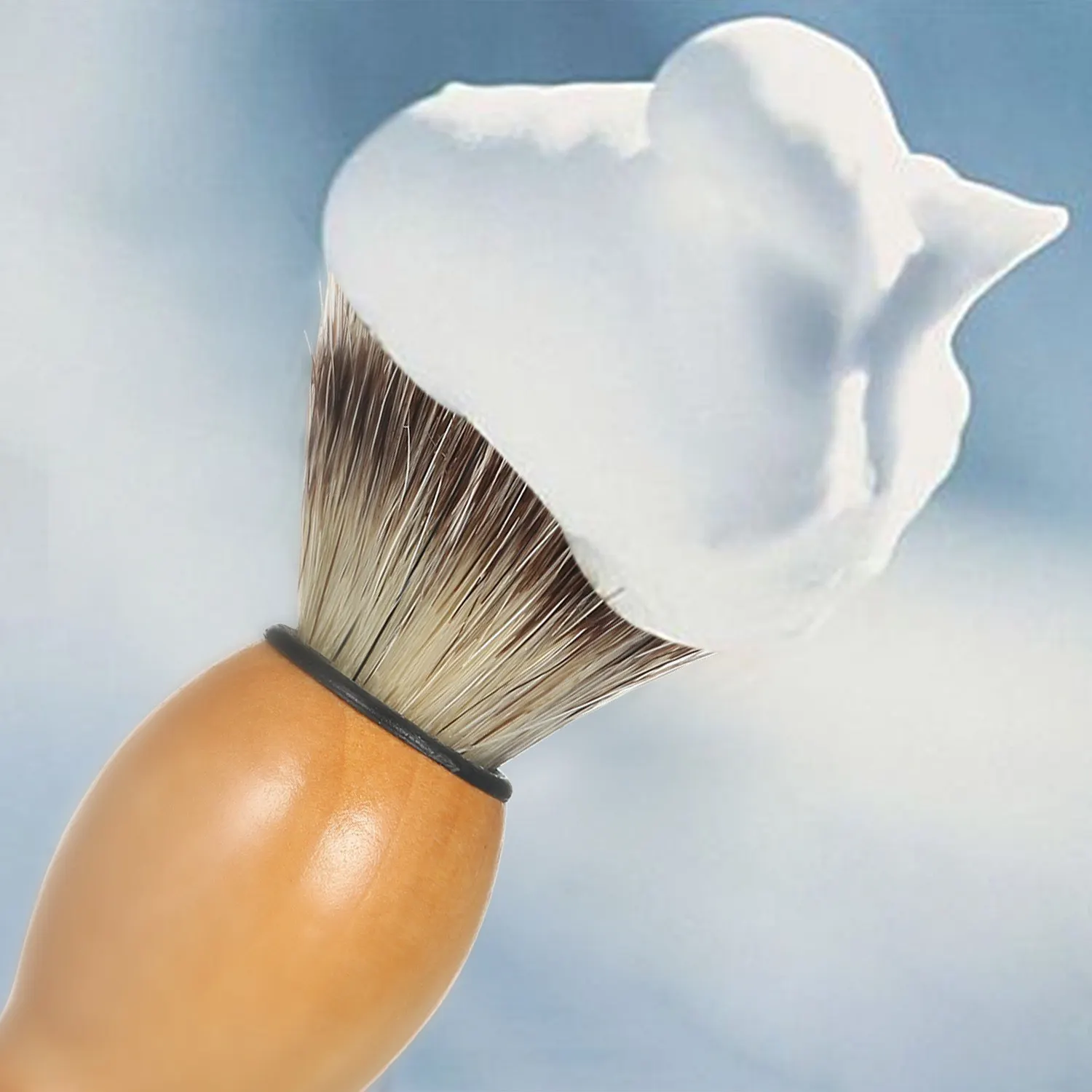 

Beard Shaving Cream Bowl Shaving Soap Mug for Men with Shave Lather Brush Wooden Shaving Bowl