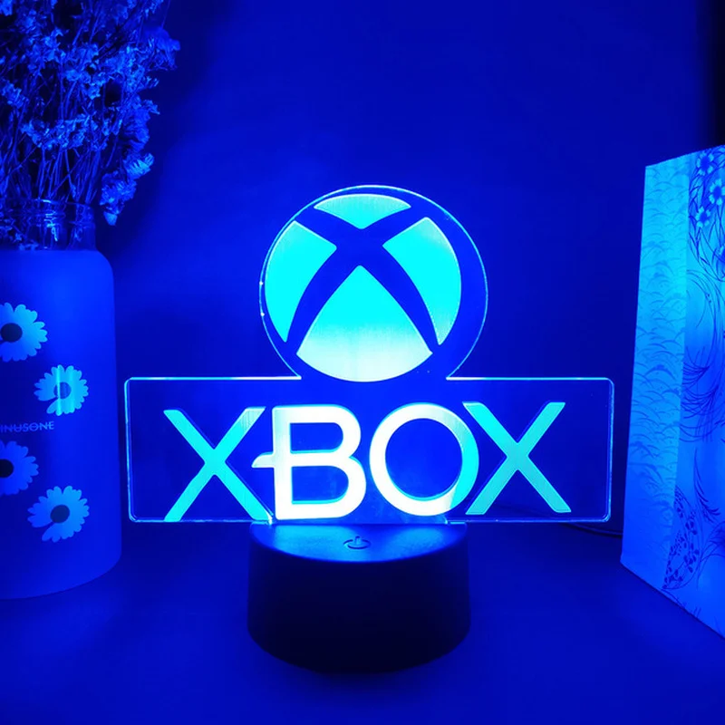 

Game Room Desk Set Lighting Decoration LED Night Light on The Table Game Console Logo Induction Light Children's Christmas Gifts