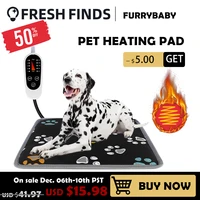 furrybaby 110v220v electric heating pad blanket pet mat bed cat dog winter warmer pad home office chair heated mat dog bed