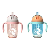300ml child water bottle baby sippy cups anti choked kids learning drinking water leakproof cup with spout