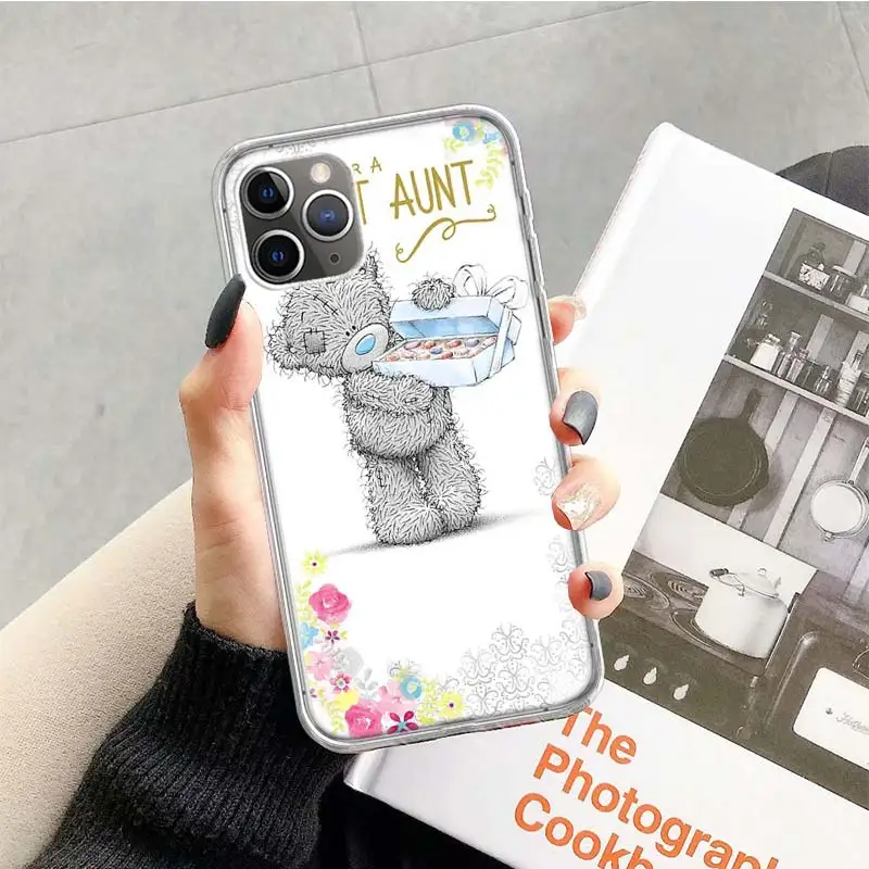 

Teddy Me To You Bear Case for Apple iphone 11 12 Mini Pro XS Max XR X 7 8 6 6S Plus 5 5S SE 10 Ten Gift Silicone Phone Cover Coq