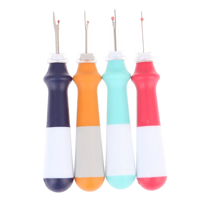 Sharp Craft Plastic Handle Thread Cutter Seam Ripper Safety Handle Stitch Unpicker Hand Tools Needles Arts Sewing Accessories