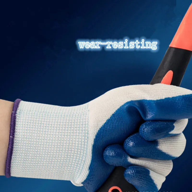 

6pcs Gardening Gloves Nylon Fiber Outdoor Gardening Protective Gloves Handwork Gloves Waterproof Thorn Resistant Gloves Tool