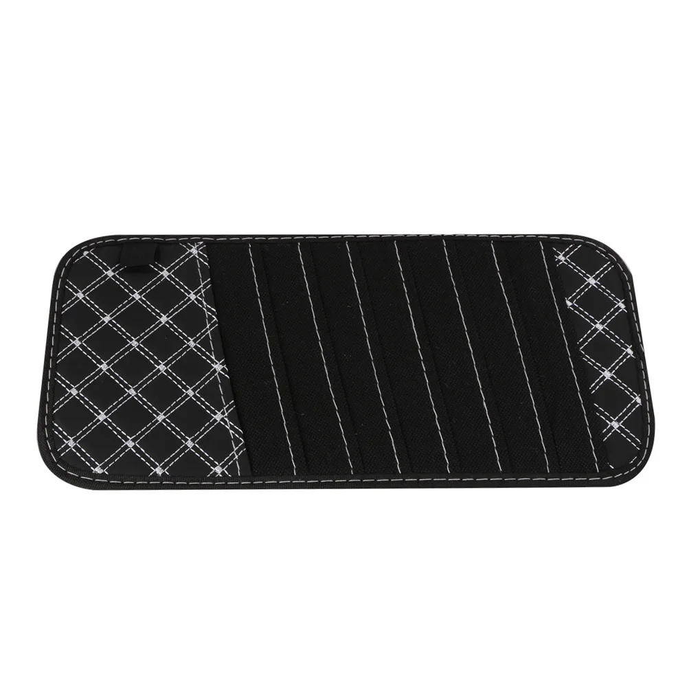 YOLU из искусственной кожи авто солнцезащитный козырек очки CD держатель Клип сумка