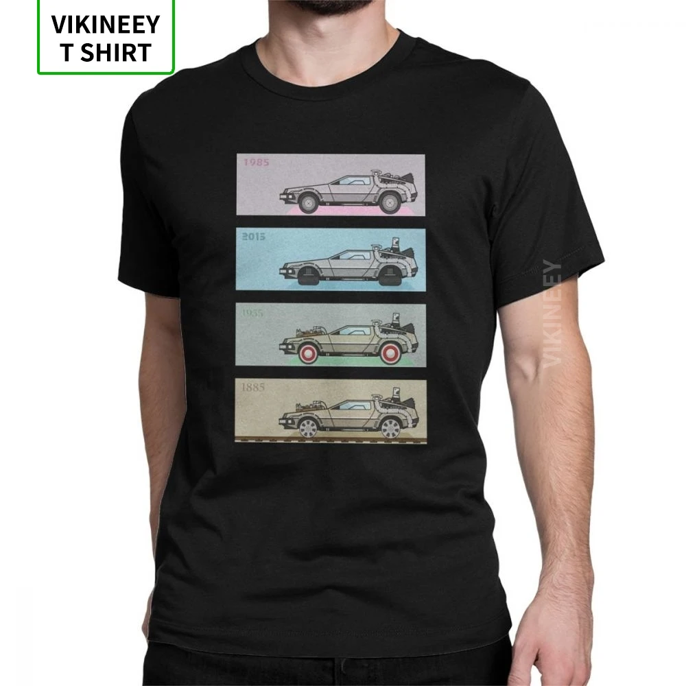 Back To The Future футболка Delorean Новинка время машина дорожные 80s фильмы для Для мужчин
