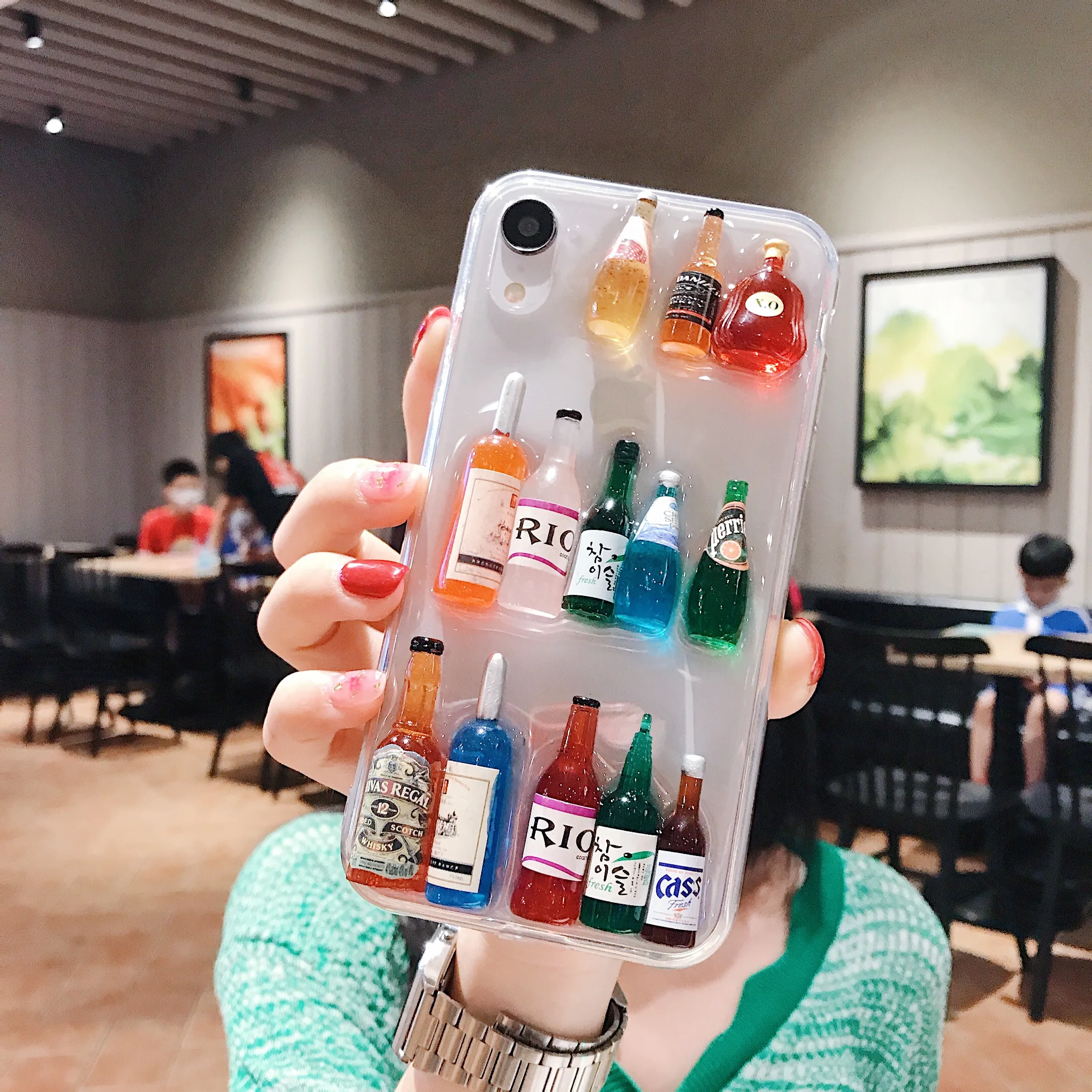 Прозрачный чехол для телефона с винным пивом iPhone 11 Pro XS Max X XR 7 8 Plus SE 2020 модный