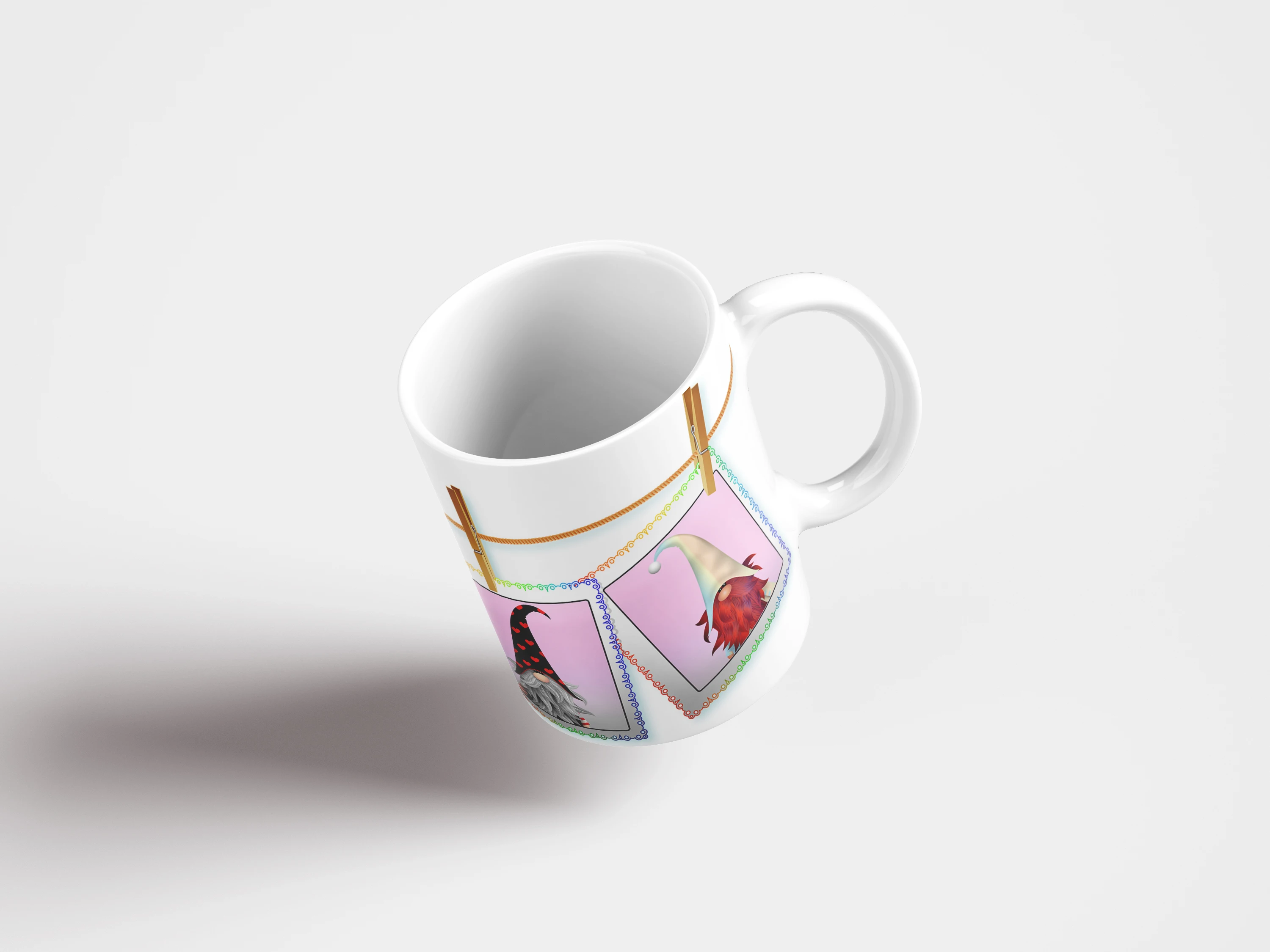 Кружка &quotВалентина гном поляроид фотографий линия одежды&quot 320 мл | Дом и сад