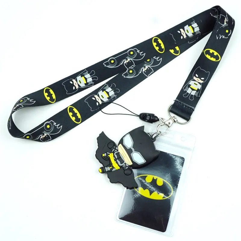 Милый мультяшный шейный ремешок для ключей ID Card Gym мобильный телефон usb значок
