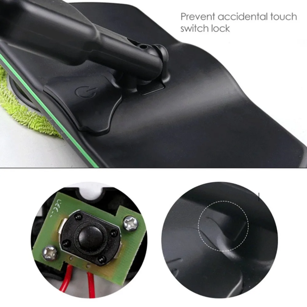 Rechargeable All-round Rotation Cordless Floor Cleaner Scrubber Polisher Electric Rotary Mop Microfiber Cleaning for Home | Дом и сад